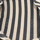 HERMES Cannes PM Hand Bag Canvas White Black Auth hk3009-12