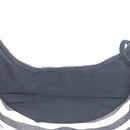 HERMES Cannes PM Hand Bag Canvas White Black Auth hk3009-17