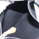 HERMES Cannes PM Hand Bag Canvas White Black Auth hk3009-21