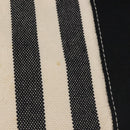 HERMES Cannes PM Hand Bag Canvas White Black Auth hk3009-3