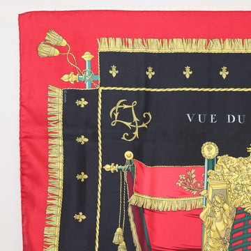 HERMES Carre 90 Scarf ""VUE DU CAROSSE DE LA GALERE LA REALE "" Silk Auth hk3012 - 0