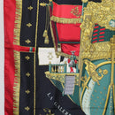 HERMES Carre 90 Scarf ""VUE DU CAROSSE DE LA GALERE LA REALE "" Silk Auth hk3012-5