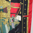 HERMES Carre 90 Scarf ""VUE DU CAROSSE DE LA GALERE LA REALE "" Silk Auth hk3012-7