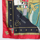 HERMES Carre 90 Scarf ""VUE DU CAROSSE DE LA GALERE LA REALE "" Silk Auth hk3012-8