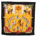 HERMES Carre 90 Scarf ""Real Escuela Andaluza Del Arte Ecuestre "" Auth hk3013-1