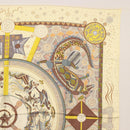 HERMES Carre 90 Scarf ""REVE D'AUSTRALIE "" Silk Yellow Auth hk3014-4