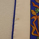HERMES Carre 90 Scarf ""TORANA"" Silk White Auth hk3016-11