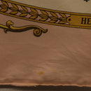 HERMES Carre 90 Scarf ""LA PROMENADE"" Silk Pink Auth hk3017-13