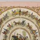 HERMES Carre 90 Scarf ""LA PROMENADE"" Silk Pink Auth hk3017-3
