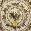 HERMES Carre 90 Scarf ""LA PROMENADE"" Silk Pink Auth hk3017-6