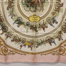 HERMES Carre 90 Scarf ""LA PROMENADE"" Silk Pink Auth hk3017-9