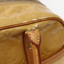 LOUIS VUITTON Monogram Vernis Tompkins Square Hand Bag Beige M91149 Auth hk3021-9