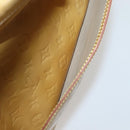 LOUIS VUITTON Monogram Vernis Tompkins Square Hand Bag Beige M91149 Auth hk3021-23