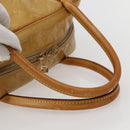 LOUIS VUITTON Monogram Vernis Tompkins Square Hand Bag Beige M91149 Auth hk3021-7