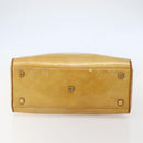 LOUIS VUITTON Monogram Vernis Tompkins Square Hand Bag Beige M91149 Auth hk3021-5