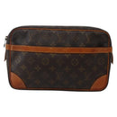 LOUIS VUITTON Monogram Compiegne 28 Clutch Bag M51845 LV Auth hk3024-13