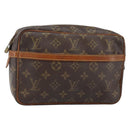 LOUIS VUITTON Monogram Compiegne 23 Clutch Bag M51847 LV Auth hk3029-1