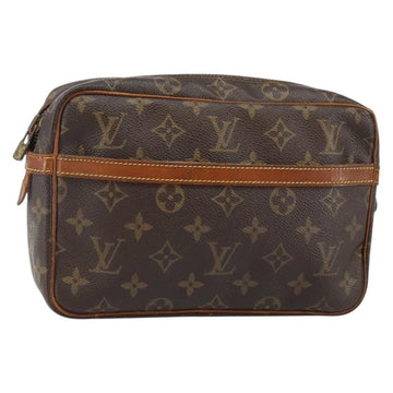 LOUIS VUITTON Monogram Compiegne 23 Clutch Bag M51847 LV Auth hk3029