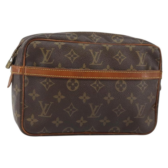 LOUIS VUITTON Monogram Compiegne 23 Clutch Bag M51847 LV Auth hk3029