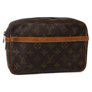 LOUIS VUITTON Monogram Compiegne 23 Clutch Bag M51847 LV Auth hk3030-1