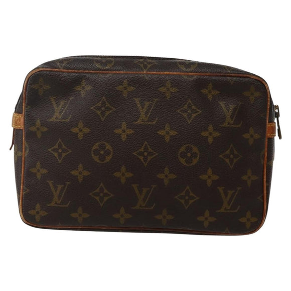LOUIS VUITTON Monogram Compiegne 23 Clutch Bag M51847 LV Auth hk3030