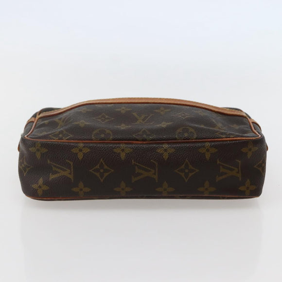 LOUIS VUITTON Monogram Compiegne 23 Clutch Bag M51847 LV Auth hk3030