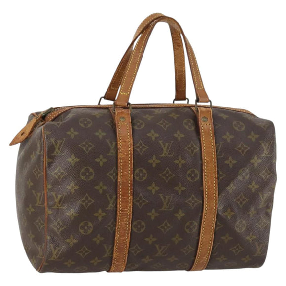 LOUIS VUITTON Monogram Sac Souple 35 Boston Bag M41626 LV Auth hk3035