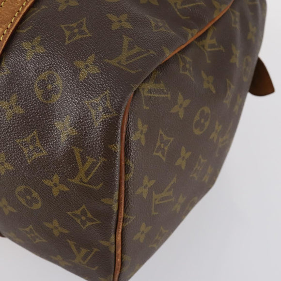 LOUIS VUITTON Monogram Sac Souple 35 Boston Bag M41626 LV Auth hk3035