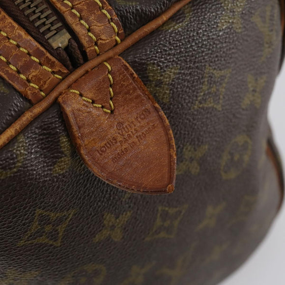 LOUIS VUITTON Monogram Sac Souple 35 Boston Bag M41626 LV Auth hk3035