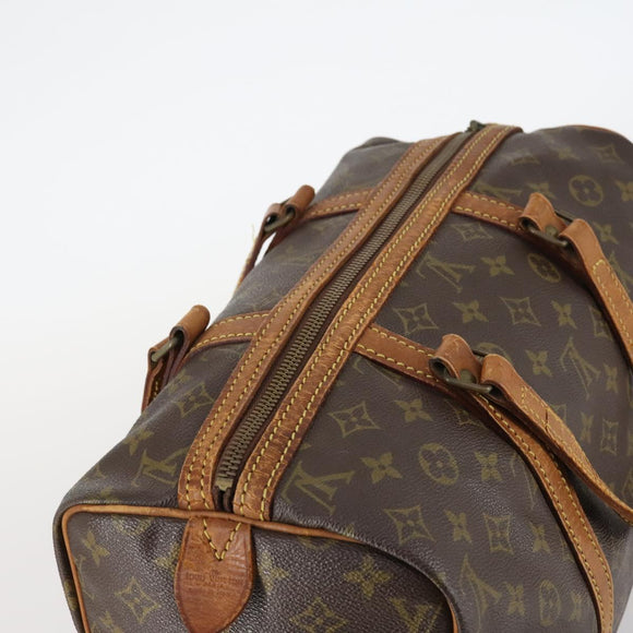 LOUIS VUITTON Monogram Sac Souple 35 Boston Bag M41626 LV Auth hk3035