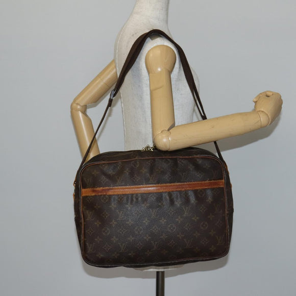 LOUIS VUITTON Monogram Reporter GM Shoulder Bag M45252 LV Auth hk3036
