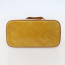 LOUIS VUITTON Monogram Vernis Houston Hand Bag Beige M91004 LV Auth hk3041-6