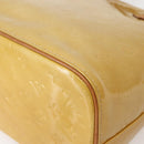LOUIS VUITTON Monogram Vernis Houston Hand Bag Beige M91004 LV Auth hk3041-17