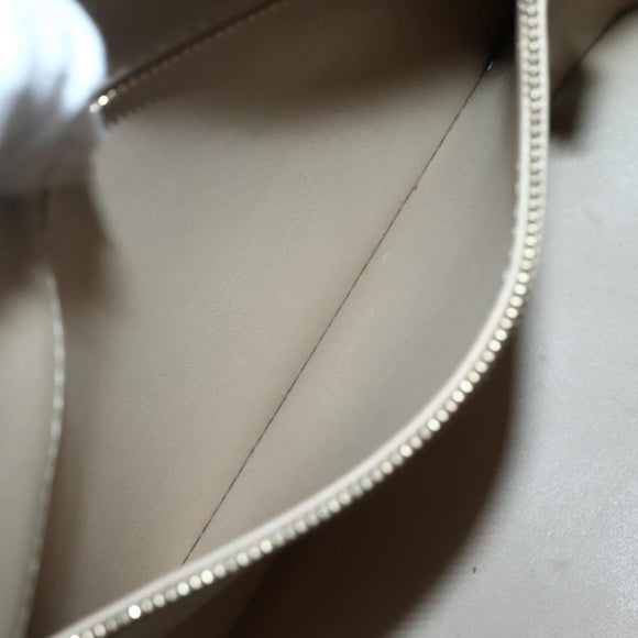 LOUIS VUITTON Monogram Vernis Houston Hand Bag Beige M91004 LV Auth hk3041