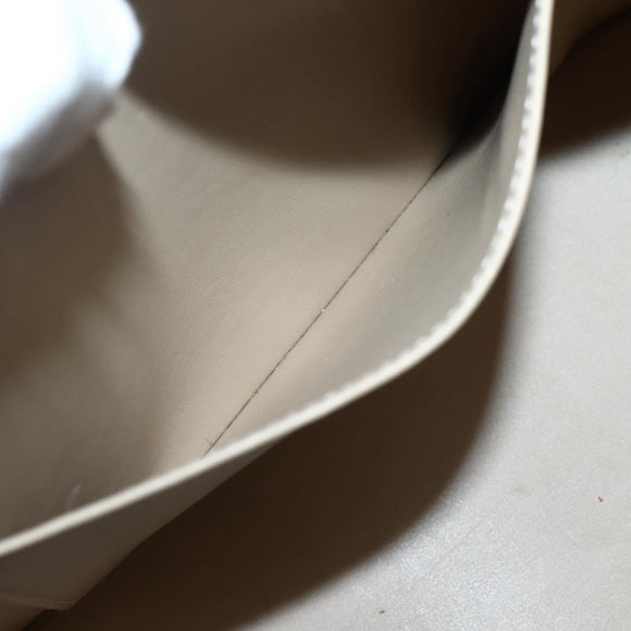 LOUIS VUITTON Monogram Vernis Houston Hand Bag Beige M91004 LV Auth hk3041