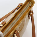 LOUIS VUITTON Monogram Vernis Houston Hand Bag Beige M91004 LV Auth hk3041-7