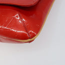LOUIS VUITTON Monogram Vernis Thompson Street Bag Red M91094 LV Auth hk3043-10
