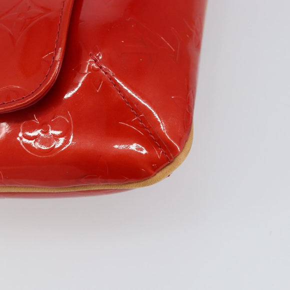 LOUIS VUITTON Monogram Vernis Thompson Street Bag Red M91094 LV Auth hk3043