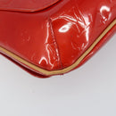 LOUIS VUITTON Monogram Vernis Thompson Street Bag Red M91094 LV Auth hk3043-13