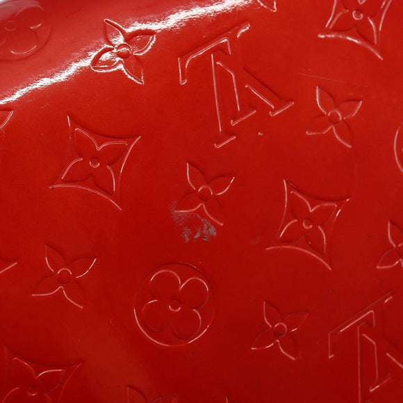 LOUIS VUITTON Monogram Vernis Thompson Street Bag Red M91094 LV Auth hk3043