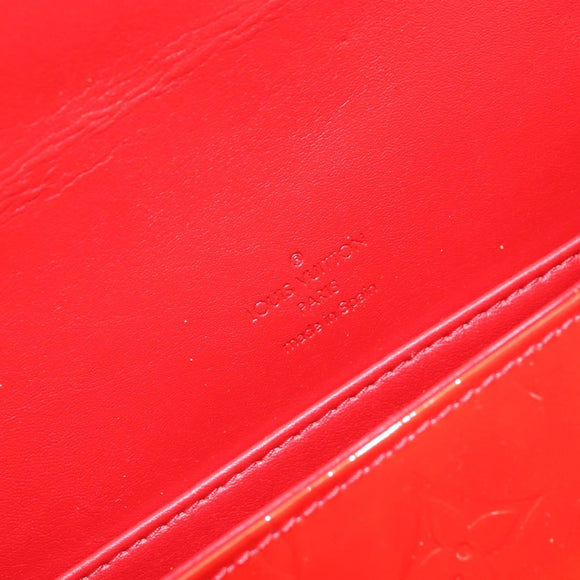 LOUIS VUITTON Monogram Vernis Thompson Street Bag Red M91094 LV Auth hk3043