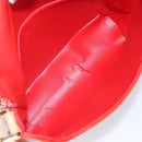 LOUIS VUITTON Monogram Vernis Thompson Street Bag Red M91094 LV Auth hk3043-18