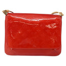 LOUIS VUITTON Monogram Vernis Thompson Street Bag Red M91094 LV Auth hk3043-2