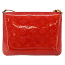 LOUIS VUITTON Monogram Vernis Thompson Street Bag Red M91094 LV Auth hk3043-3