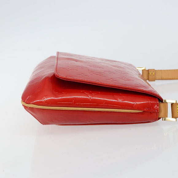 LOUIS VUITTON Monogram Vernis Thompson Street Bag Red M91094 LV Auth hk3043