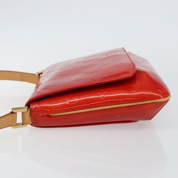 LOUIS VUITTON Monogram Vernis Thompson Street Bag Red M91094 LV Auth hk3043