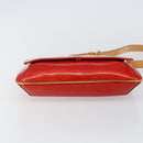 LOUIS VUITTON Monogram Vernis Thompson Street Bag Red M91094 LV Auth hk3043-9