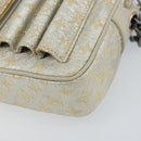 LOUIS VUITTON Monogram Shine McKenna Shoulder Bag Gold M92363 LV Auth hk3048-14