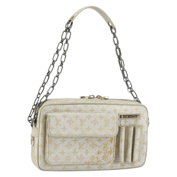 LOUIS VUITTON Monogram Shine McKenna Schoudertas Goud M92363 LV Auth hk3048