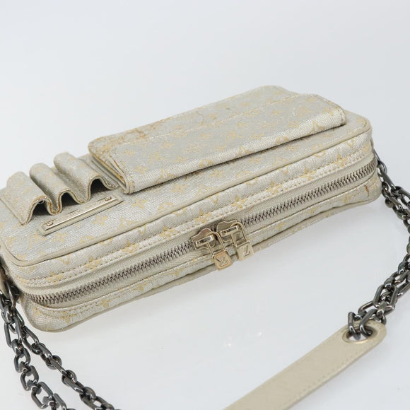 LOUIS VUITTON Monogram Shine McKenna Schoudertas Goud M92363 LV Auth hk3048